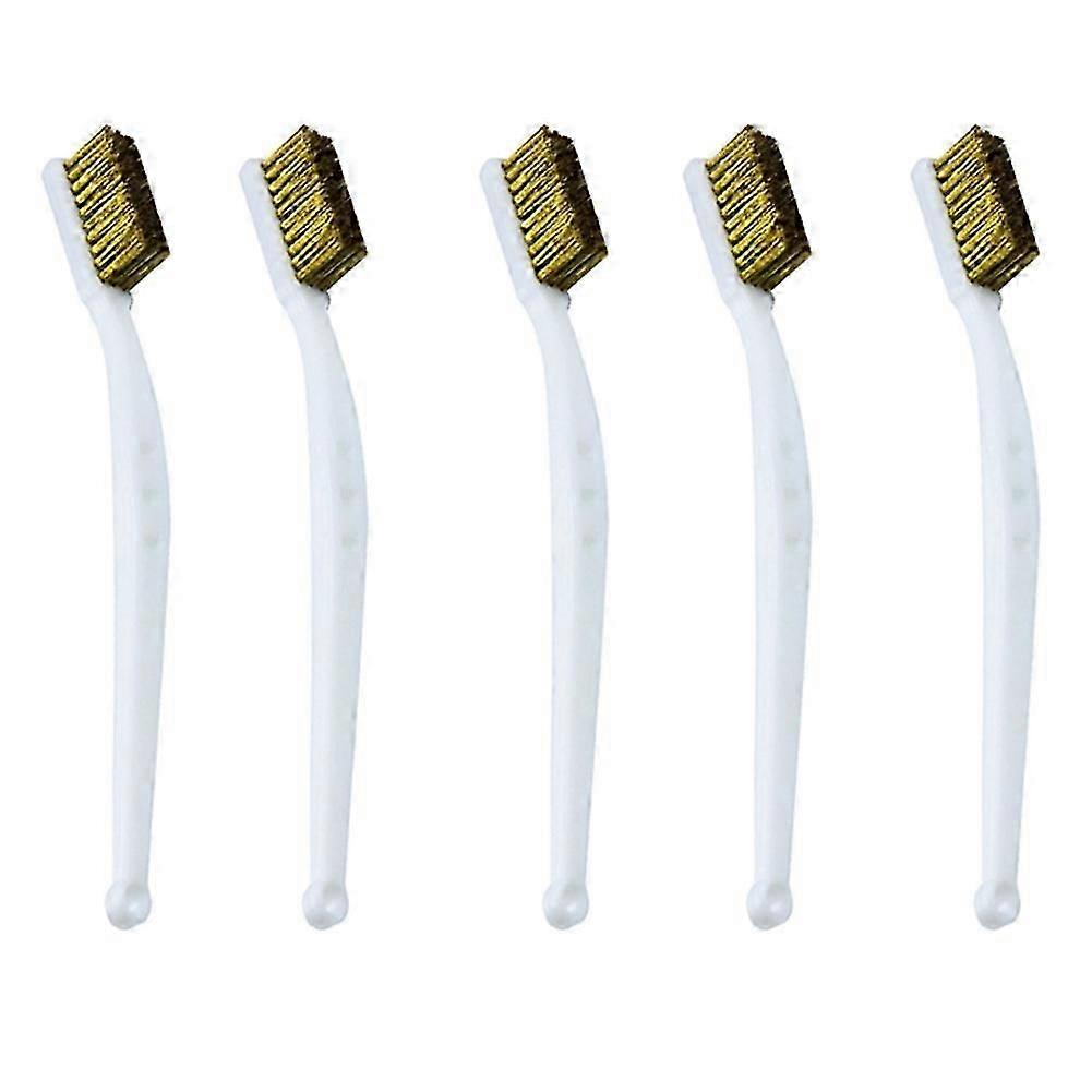 5Pcs 3D Printer Cleaning Kit Nozzle Brushes for Effective Rust and Dirt Removal White