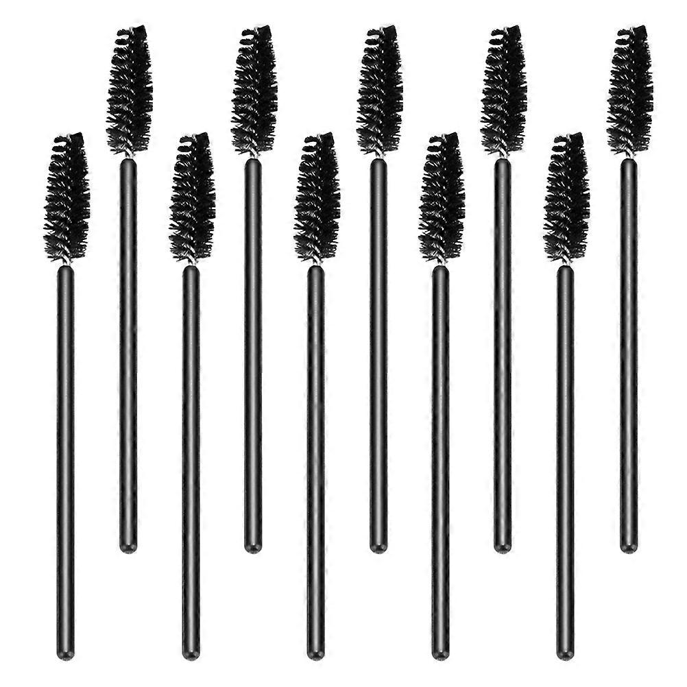 Plastic Disposable Eyelash Brush for Home Makeup Use Black 50Pcs