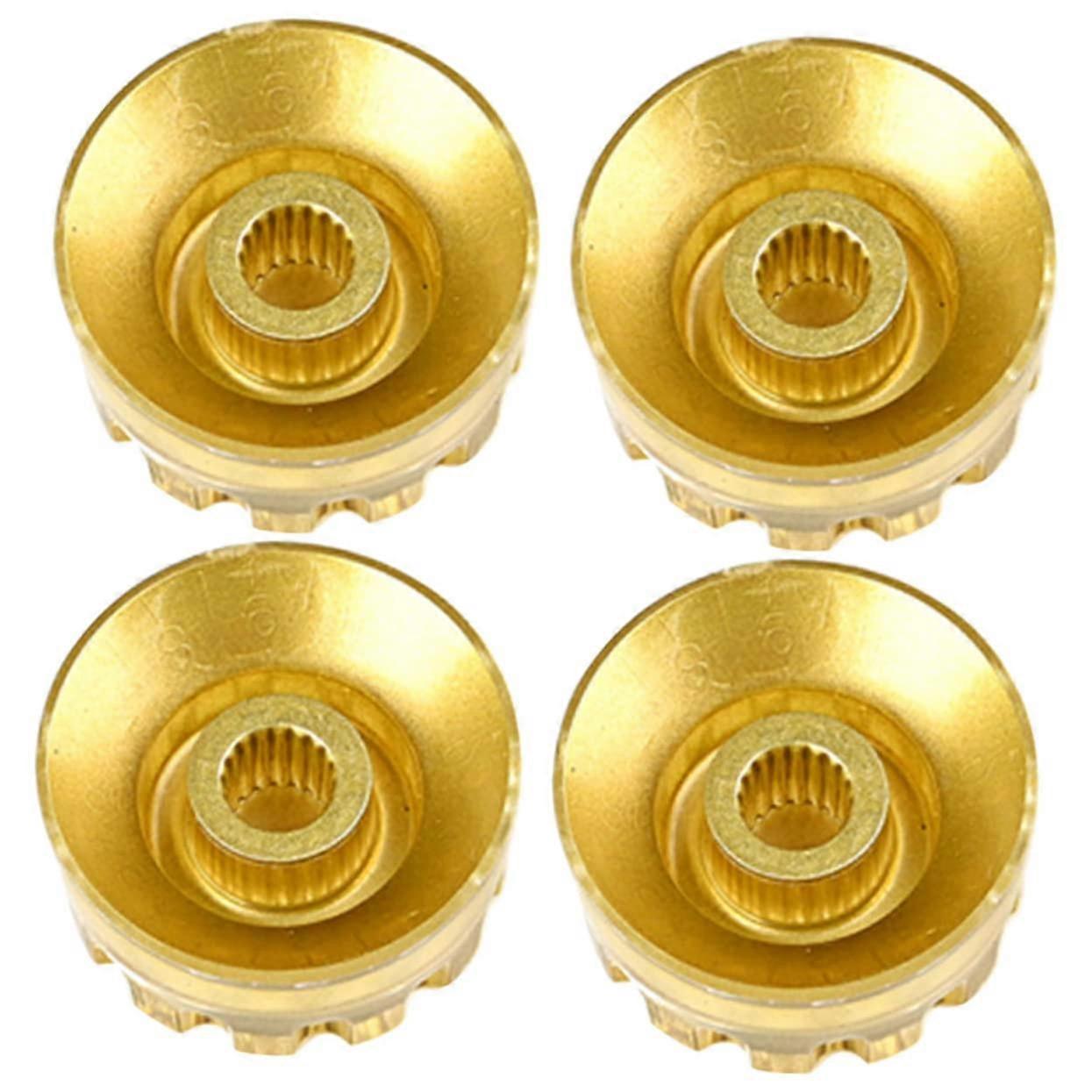4pcs Guitar Volume Control Knobs for Electric Bass, Durable Wear Resistant Replacement