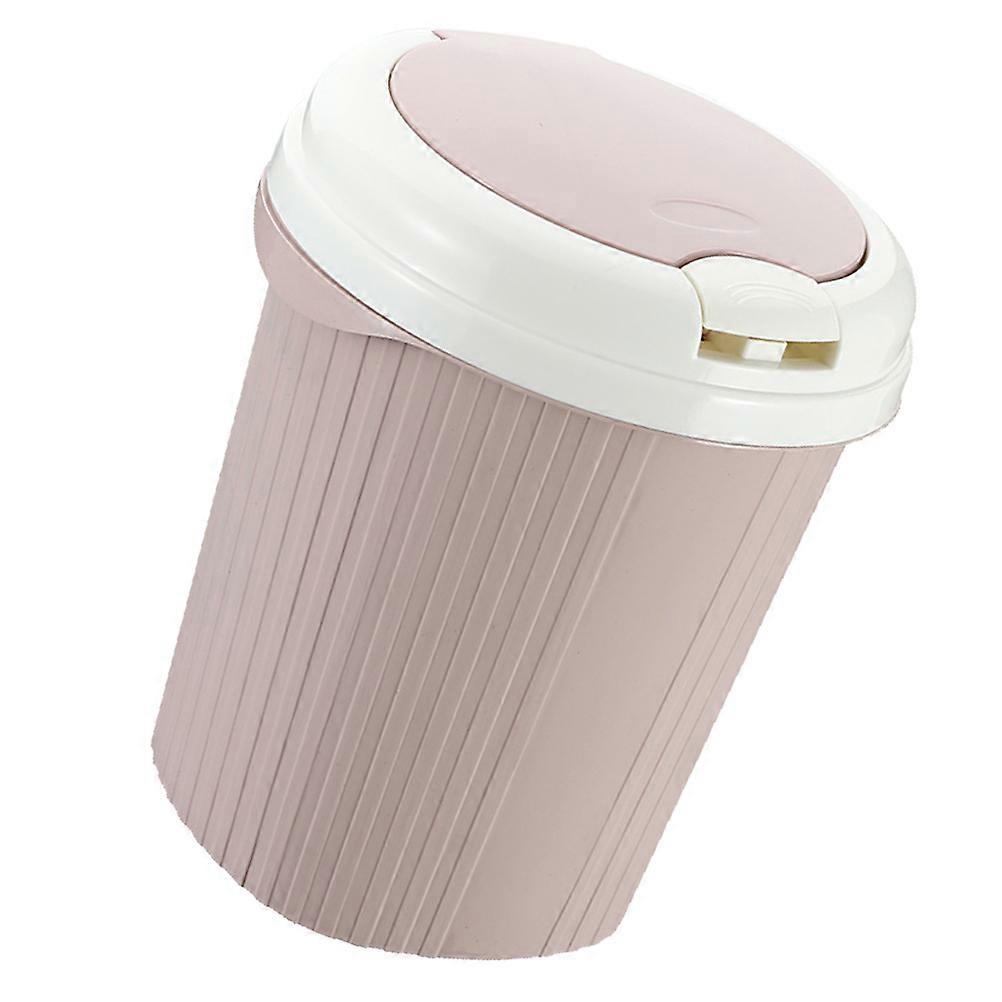 Push-Type Trash Can for Convenient Storage with Lid Kitchen Waste Bin