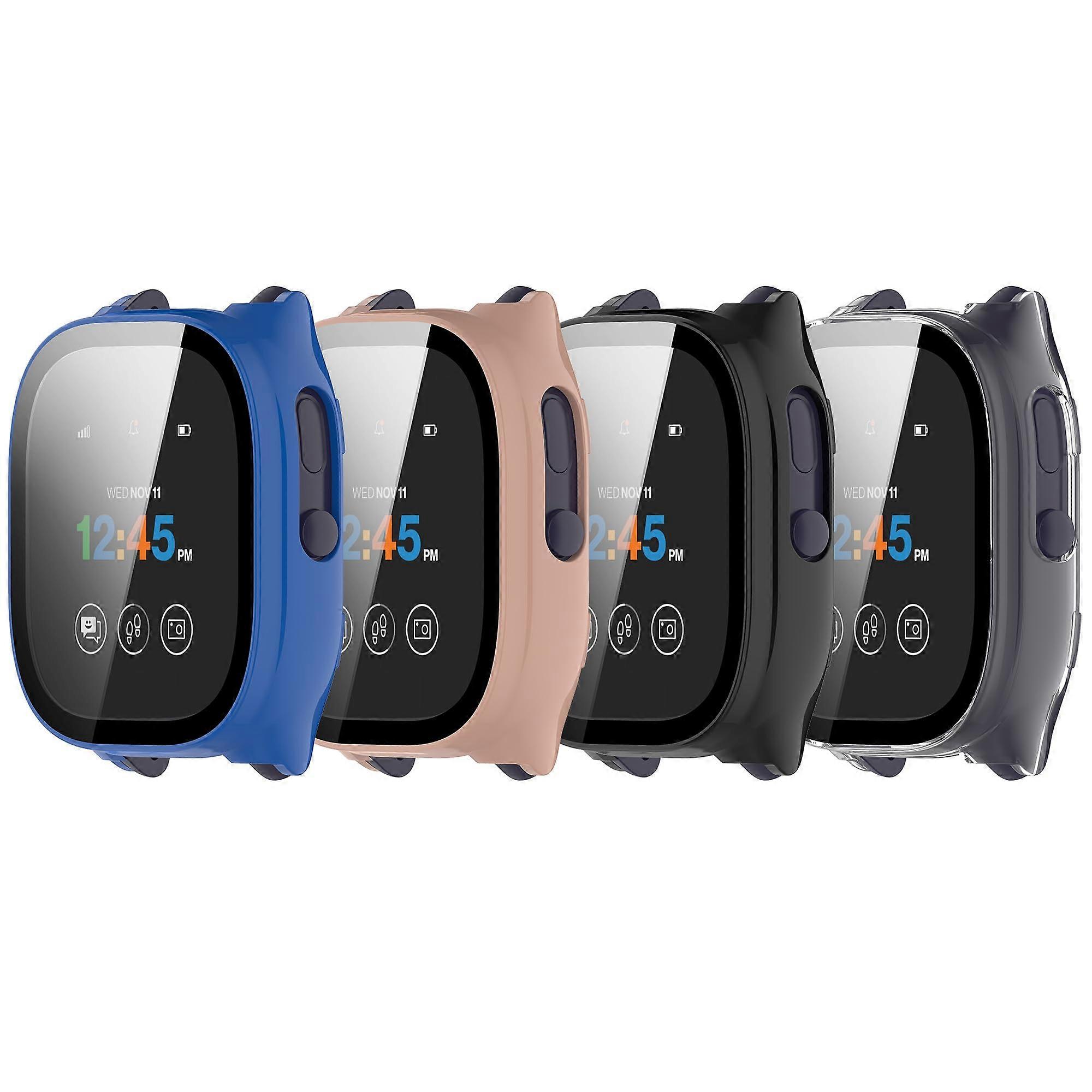 Screen Protector Case 4 Pack Full Coverage Tempered Glass HD Touch Scratch Resistant for Gizmo Watch 3