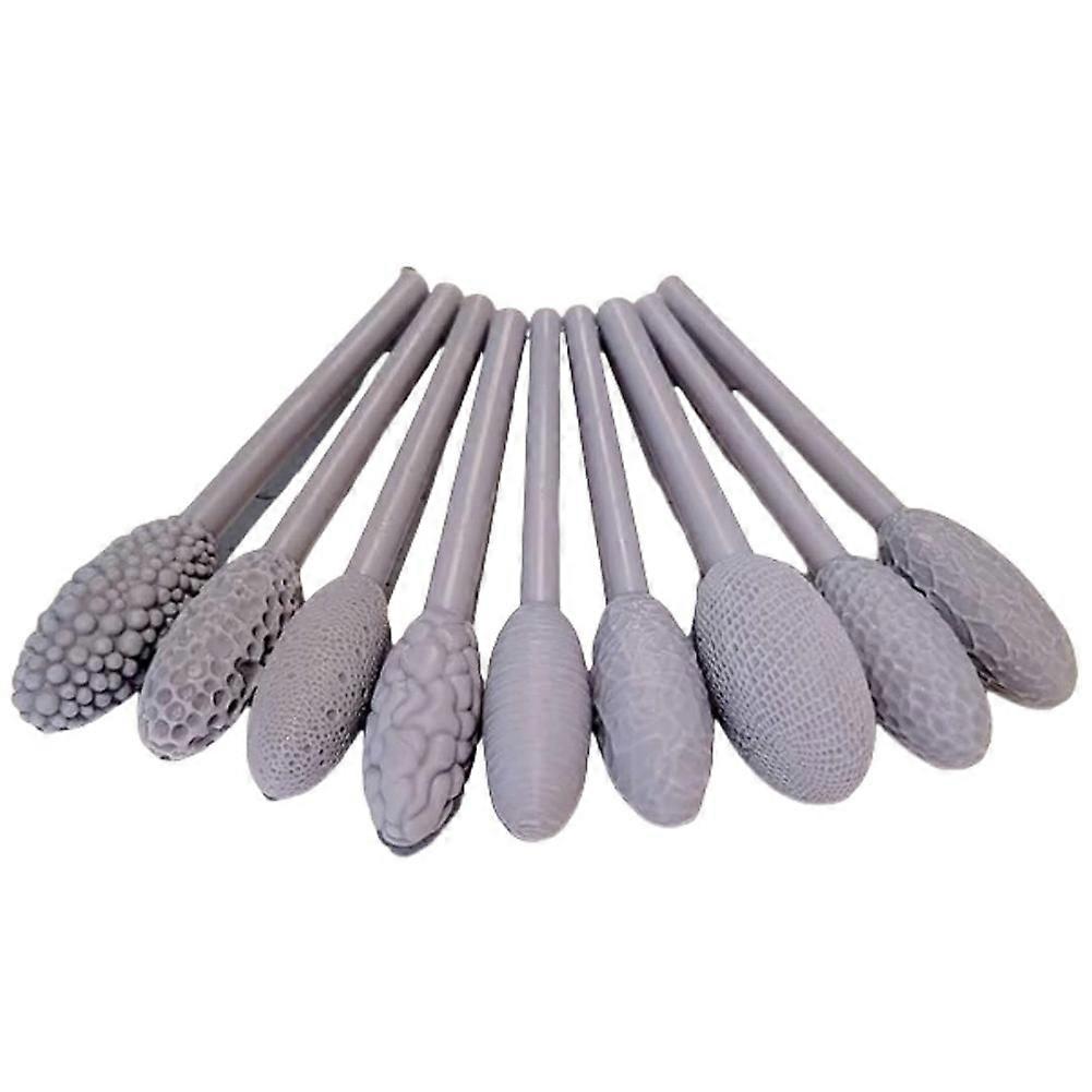 Texture Tool Sets für Clay Art 9Pcs, Clay Modeling Pattern Rollers Kit, Clay Texture Rolling Embosse 
