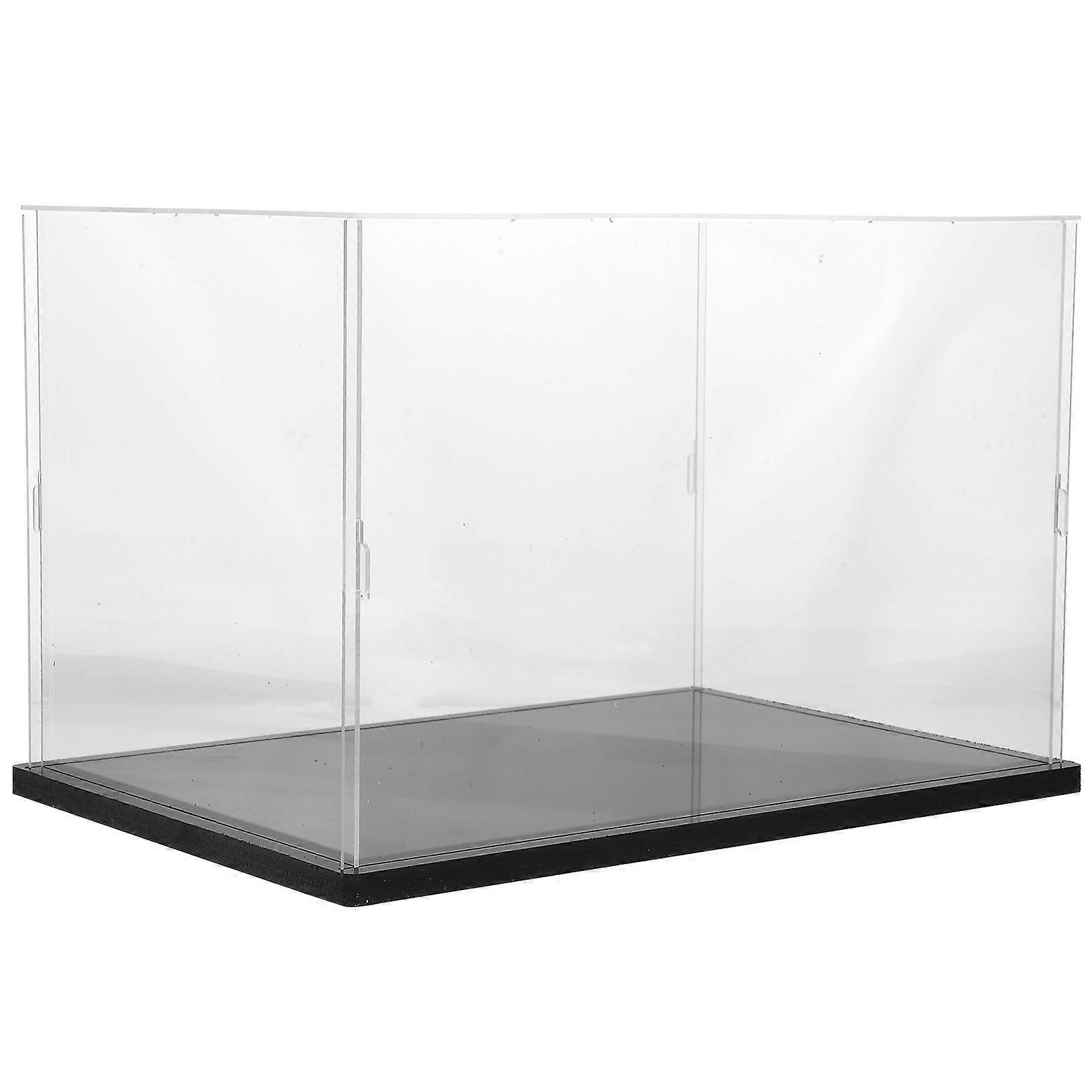 Model Display Box Acrylic Transparent Doll Case for Displaying 2Pcs