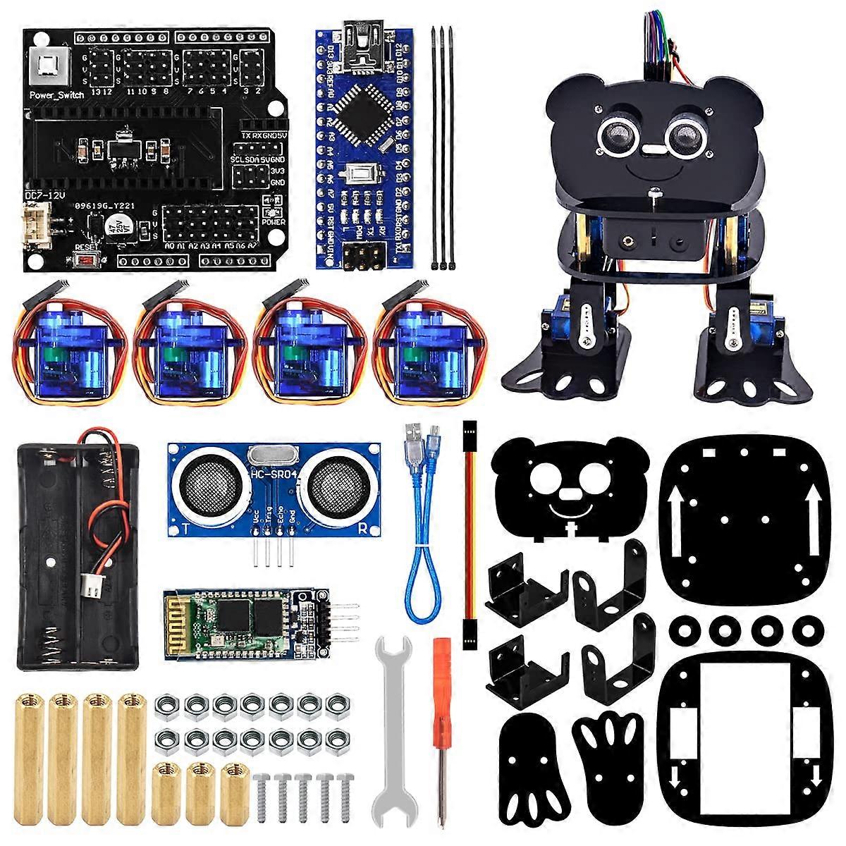 Robot Kit DIY 4DOF Panda with Programmable Dancing and Android App Control