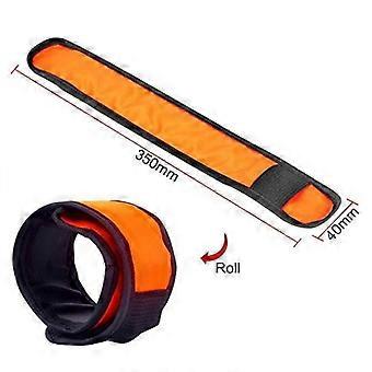 LED Glow Bracelets Outdoor Slap Bracelet for Night Use 4Pcs Wristbands