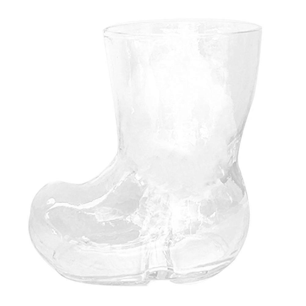 Multi-Function Transparent Beer Glass Boot Shape for Storage Glass Cup