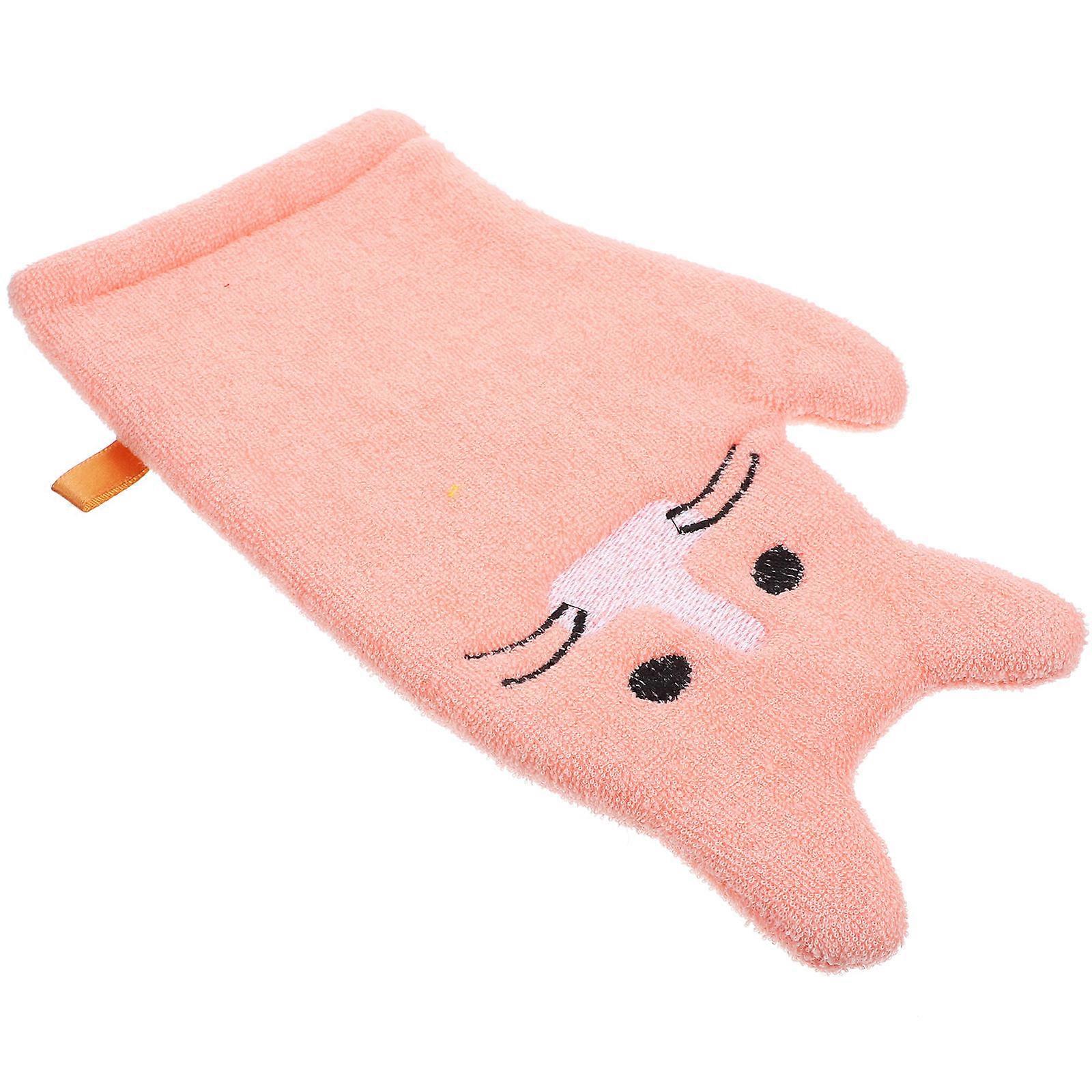 Kinderbadhandschoenen, 1 set, roze.