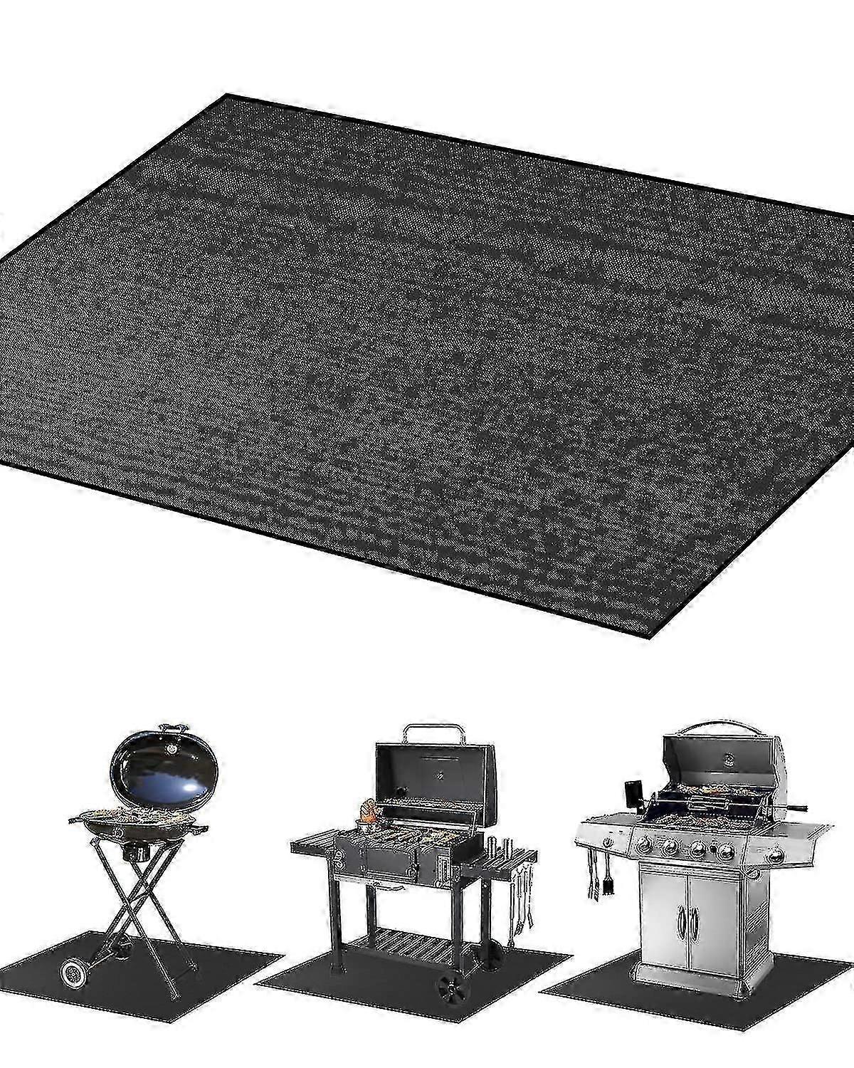 Fireproof Fireplace Rug Non-Slip Flame Resistant Mat