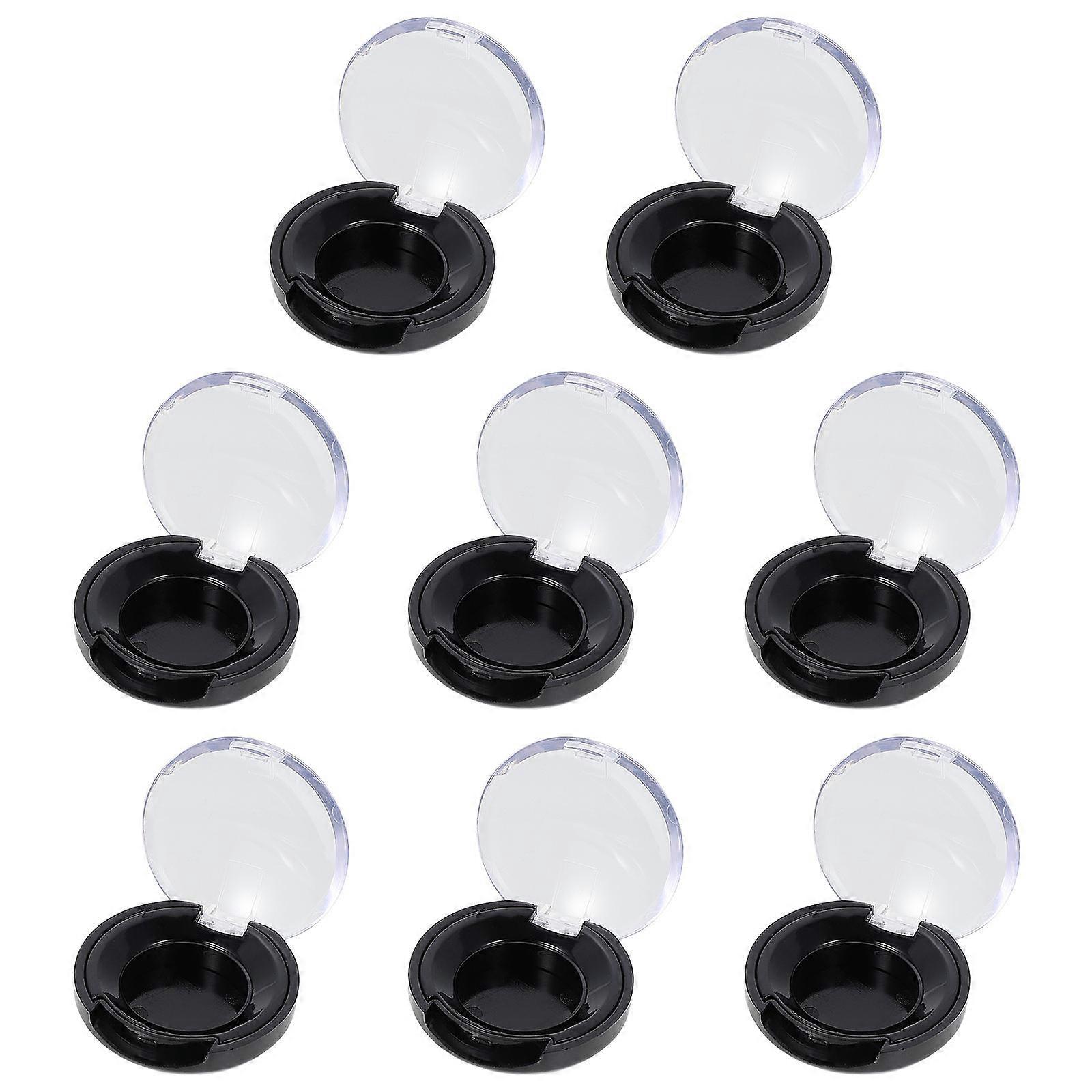 Black Eyeshadow Storage Case for Makeup Use 8Pcs Practical Set