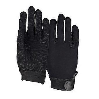 Women's Shires Aubrion Newbury Adults Cotton Gloves - Black