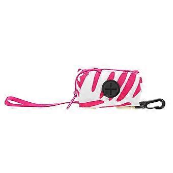Porte-sacs à déjections canines portable pour une utilisation en extérieur avec boucle de suspension