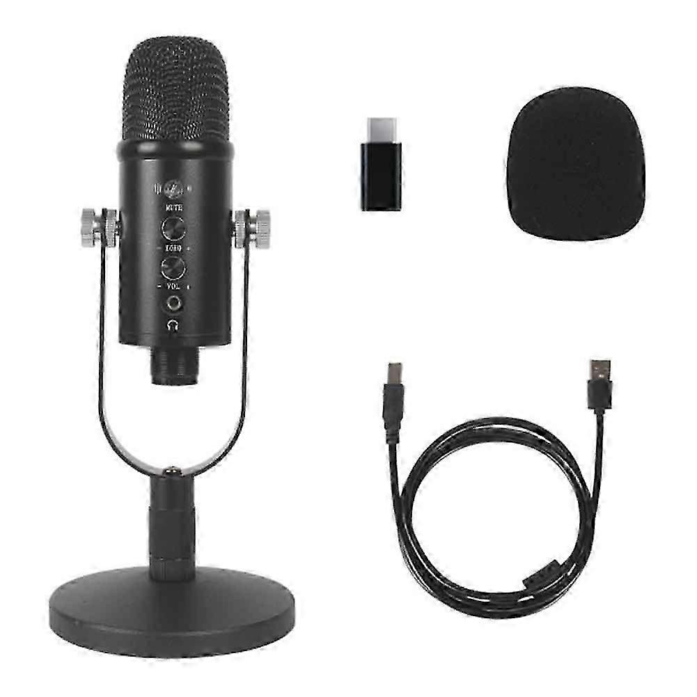 USB Microphone Professional Plug Play Studio Microphone with Stand A