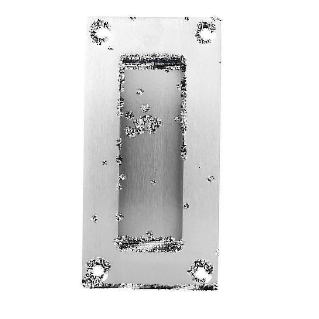Rectangular Face Fix Flush Recessed Sliding Door Pull Handle Stainless Steel