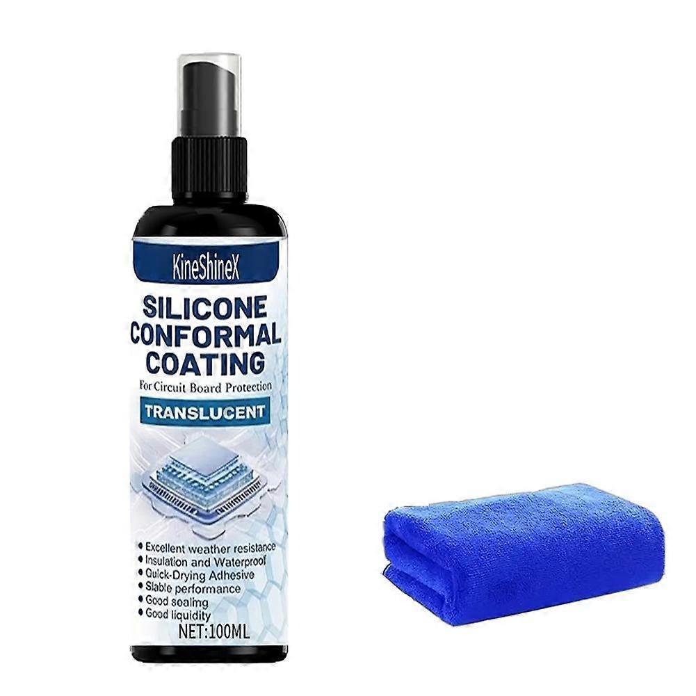 Contact Cleaner Silicone Coating PCB Protector 100ml with Towel