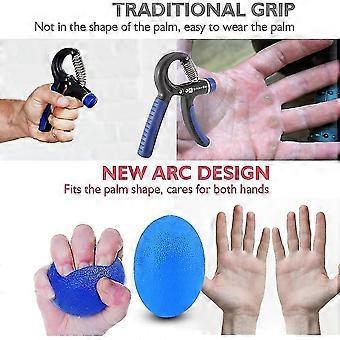 Eivormige Grip Ballen, 3 Stuks Hand Trainer Finger Trainer Eivormige Grip Ballen, Bal Hand Trainin