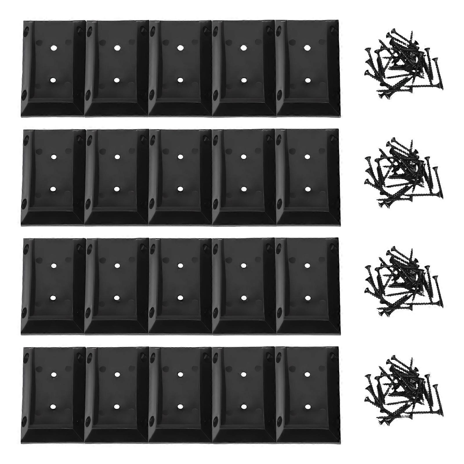 Nylon Deck Rail Bracket with Screws Adjustable Fence Post Bracket Fence Mounting Hardware For Wooden Railings Enduring Multicolor