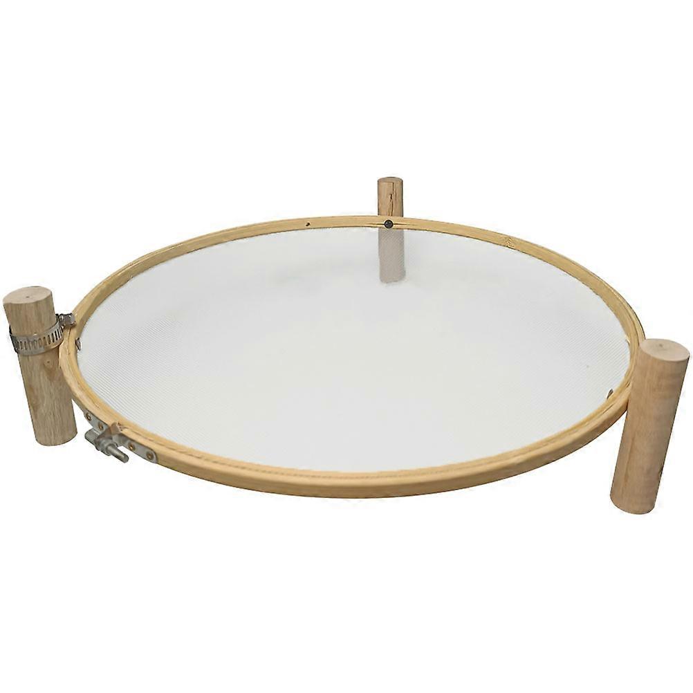 Round Wooden Drying Rack for Herbs Drying with Vegetable Function