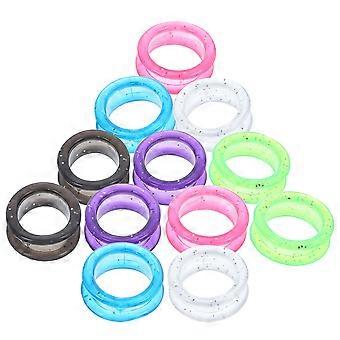 12pcs cabeleireiro tesoura de silicone dedo anel pet tesoura colorida dedo anel