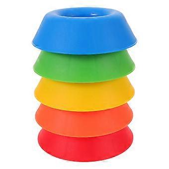 5pcs Bowling Ball Cup: Plastic Basketball Pedestal - Autograph Volleyball Holder For Desk - Memorabilia Ball Stand For Displaying Football Softball Sp