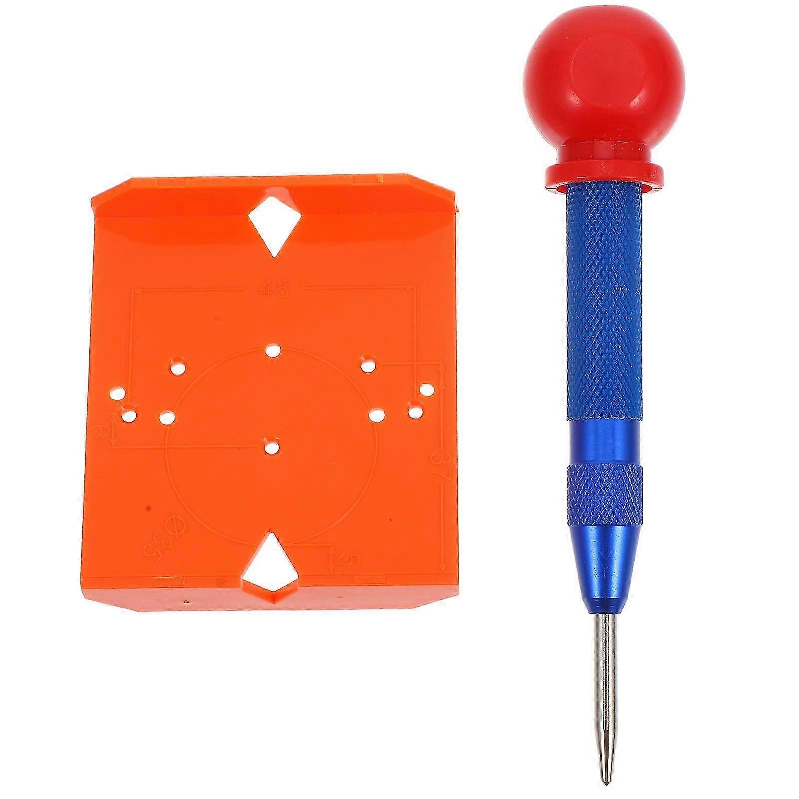 Hinge Hole Drilling Guide Hinge Drill Tool for Drilling 1Set Blue