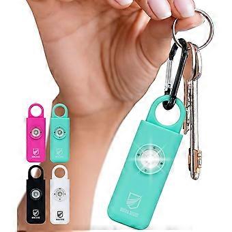 Sirenen-Selbstverteidigungsalarm (Mint) – 130 dB Schlüsselanhänger-Alarm mit LED-Blitzlicht für Frauen, Kinder und Senioren – Polizeilich empfohlen