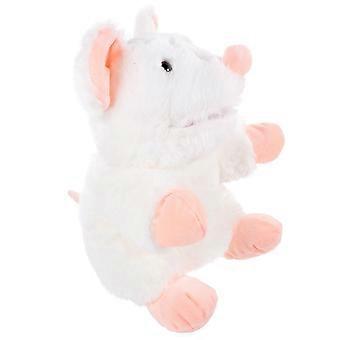 White Mouse Plush Hand Puppet for Imaginative Play Toy