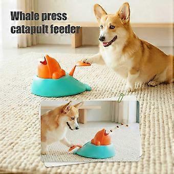 Cat Treat Launcher Dispenser with Press-to-Dispense Design - Interactive Puzzle compatible with Cats Dogs