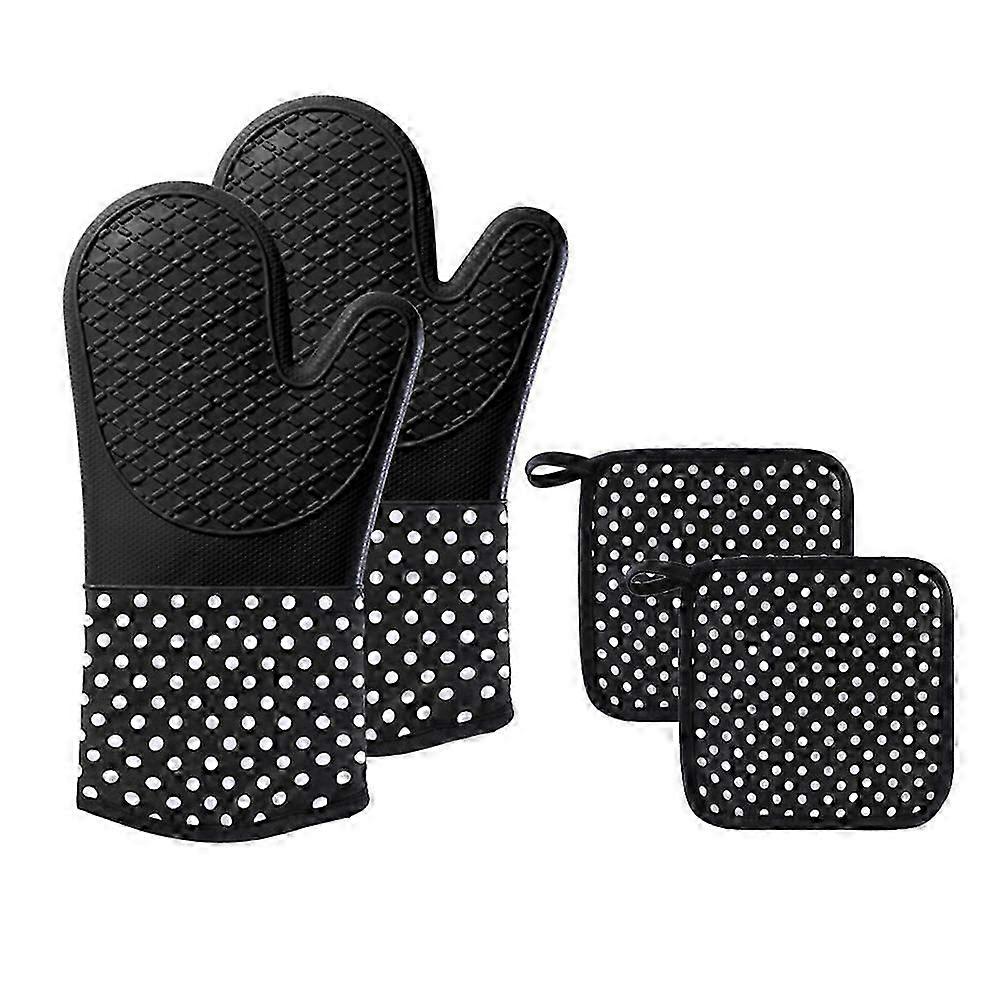 Polka Dot Pattern Twill Gloves, Easy to Store and Clean