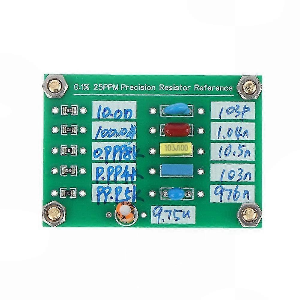 1PC Precision Reference Resistor/Capacitor Board 10V, Compatible with AD584 & LM399 Modules, Multimeter Calibration Tool