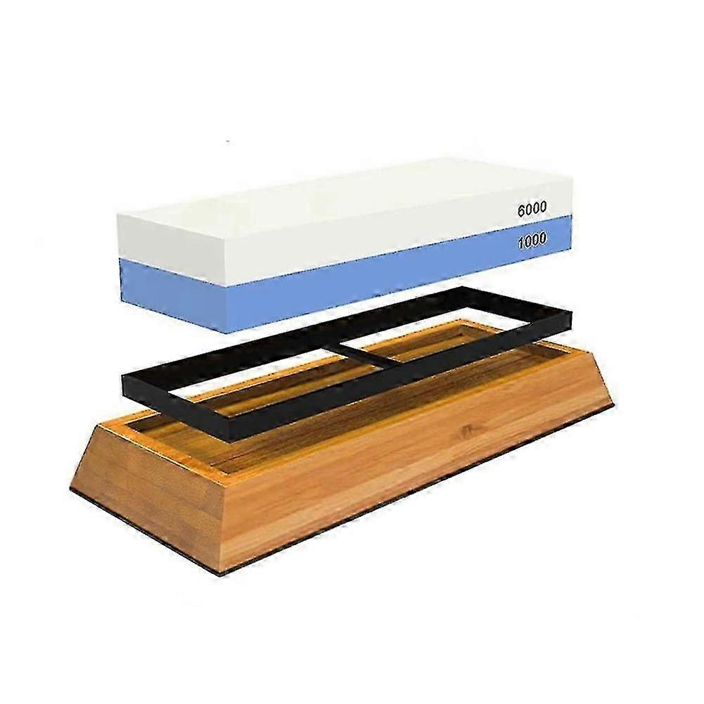 Double-side Cutter Sharpening Stone Multifunctional Scissors Sharpening Tool with Base and Positioner 26-27