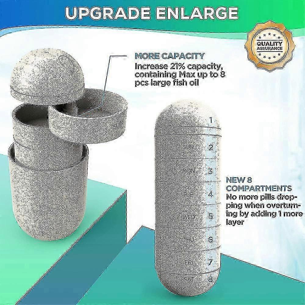 Portable 7-day Pill Box Waterproof