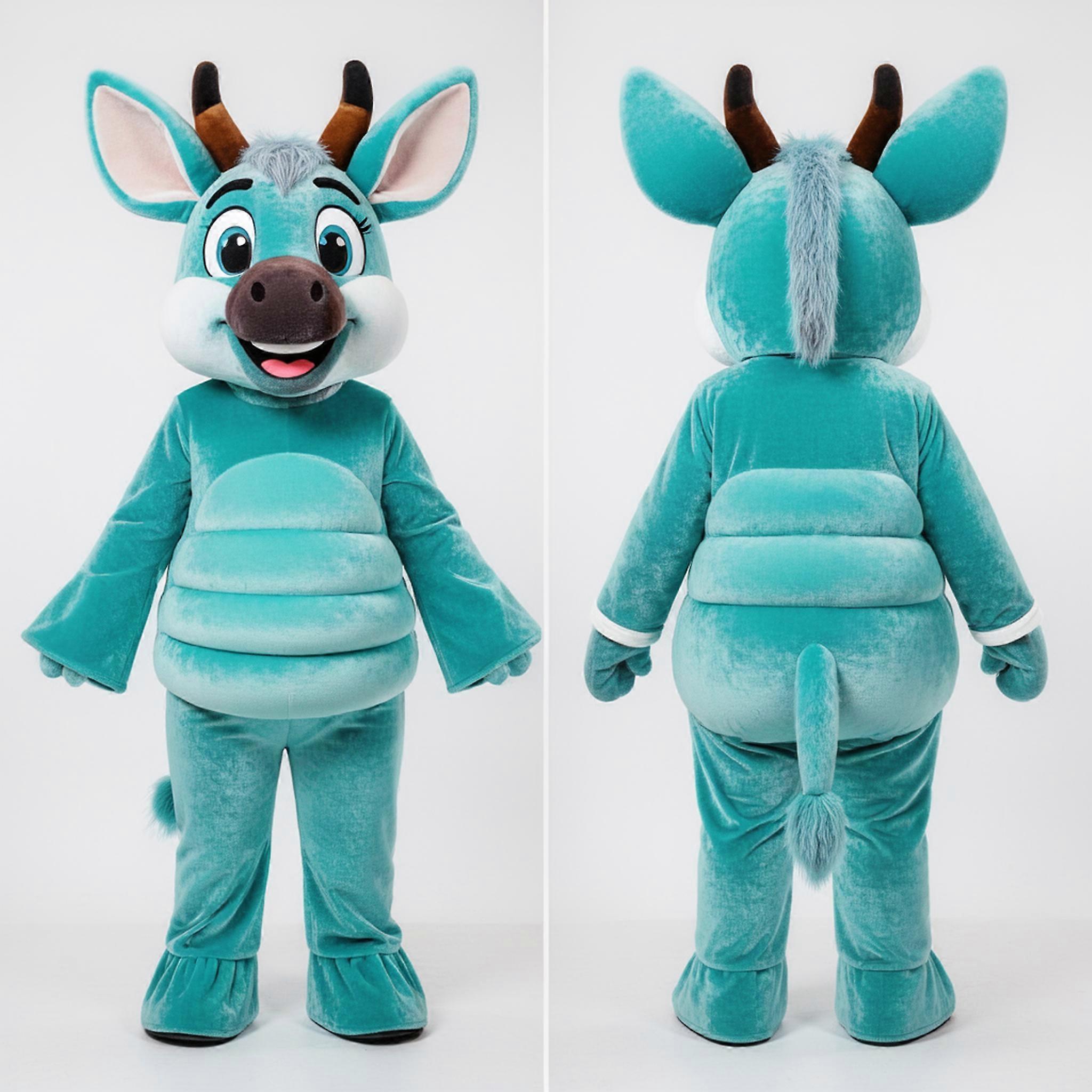 MASTICOT Turquoise Velvety Okapi Mascot