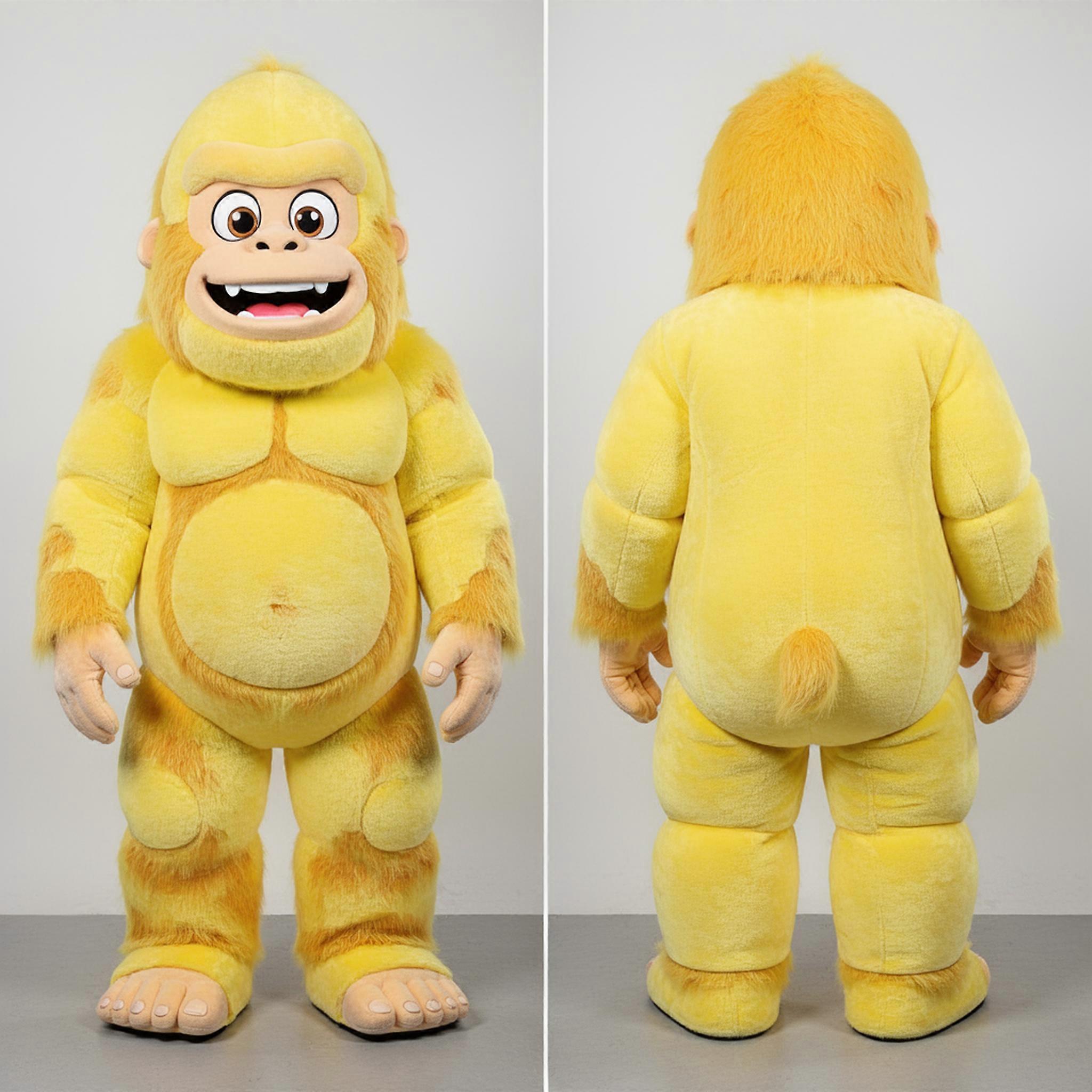 MASTICOT Lemon Yellow Cocktail Sasquatch Mascot