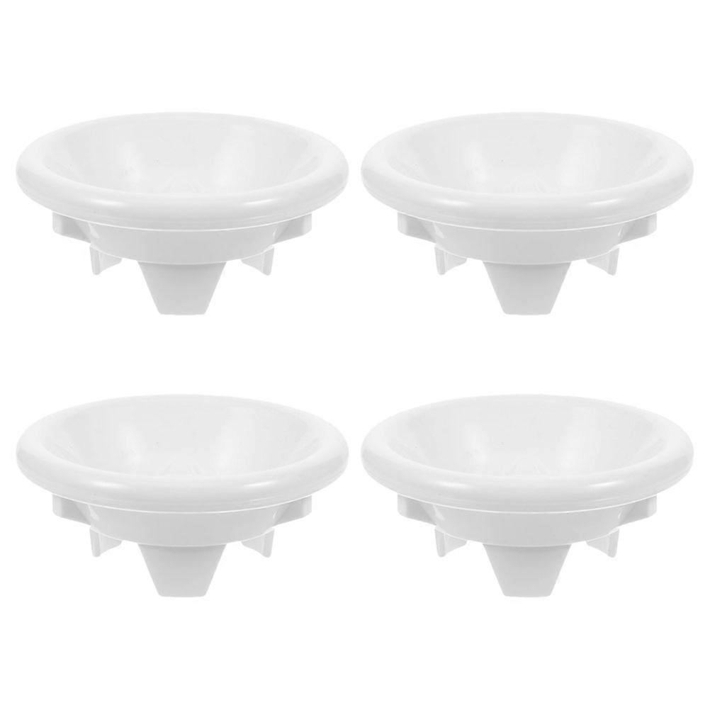 White ABS Urinal Stoppers for Bathroom Use 4Pcs Urinal Replacement Filter Caps