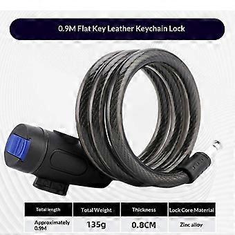 High Security Bicycle Steel Cable Lock Zinc Alloy Lock Core Anti Theft Cut Proof for Commuting Scooter Cycling Use