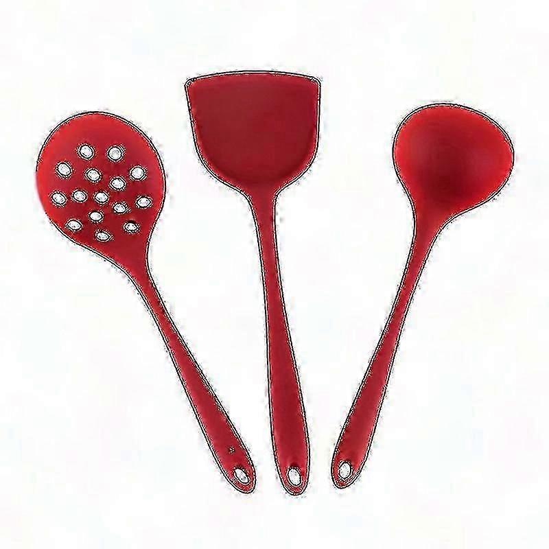 3 Pcs Non-Slip Silicone Kitchen Utensil Set