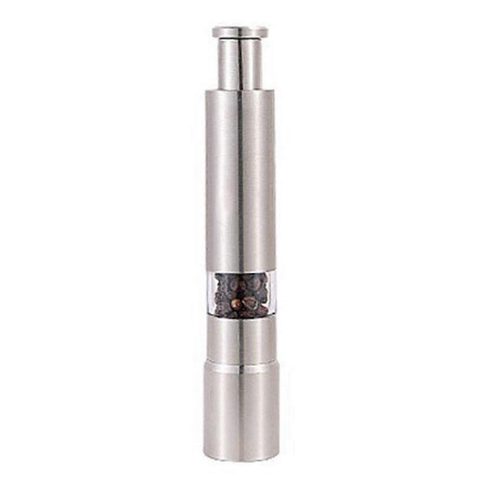 Push-Action Stainless Steel Spice Grinder
