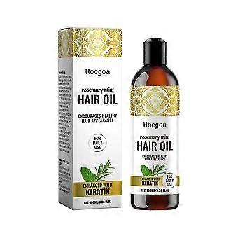 2 Pieces of Rosemary Mint Infused Hair Oil, With Moisturizing and Nourishing Effects, For Daily Hair Care and Massage