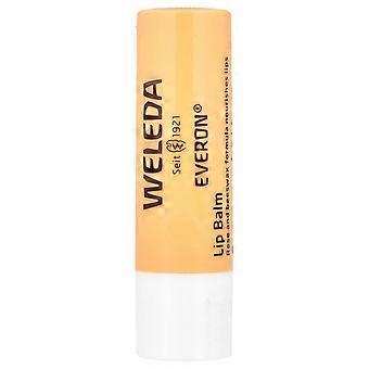 3 x Weleda, Everon®, lippenbalsem, roos en bijenwas, 4,8 gram.