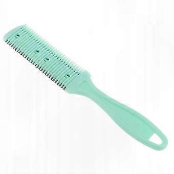 Hair Trimming Comb with 2 Razor Blades for Split Ends, Detangling, and Thinning