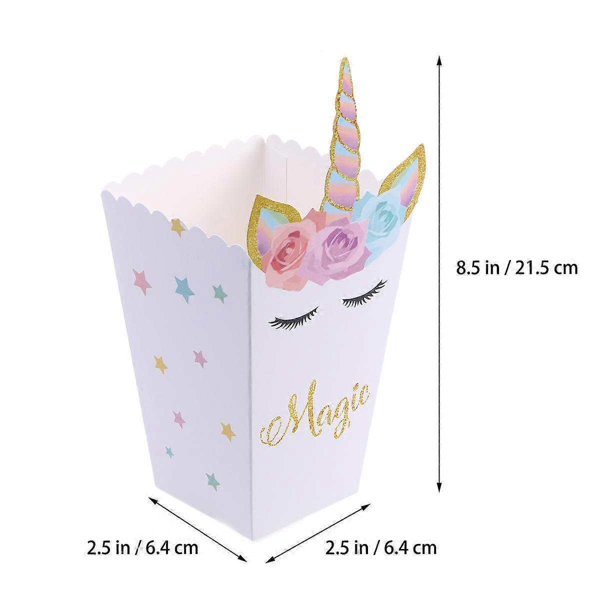 Box for Holding Popcorn 12Pcs Theme Party Gift Box
