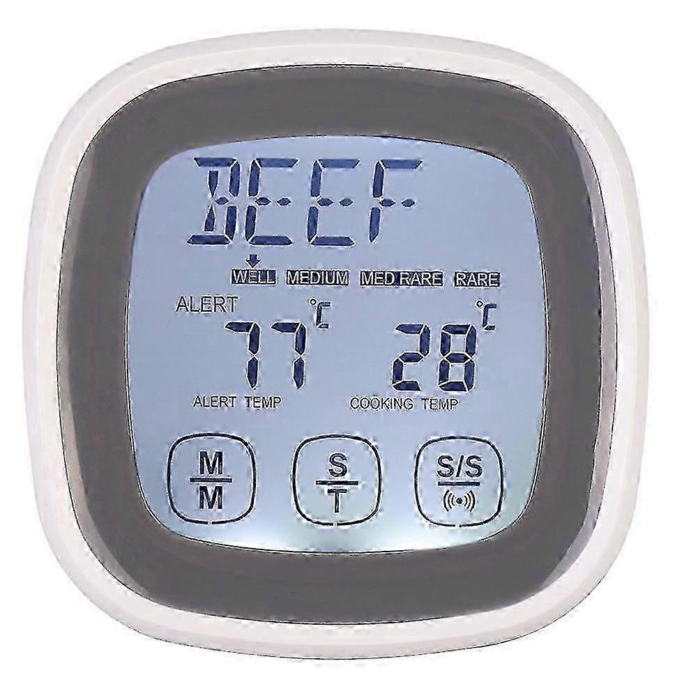 Touch Screen Kitchen Cooking Digital Food Meat Thermometer Timer Tool with Probe