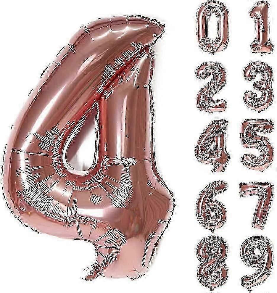 40-inch digital foil balloons compatible with children's birthday decorations. Rose gold, original packaging.