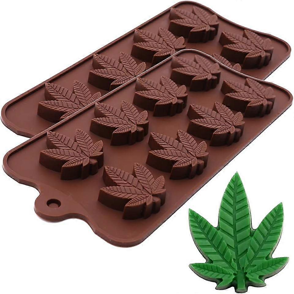 Leaf-Shaped Silicone Ice Cube Molds