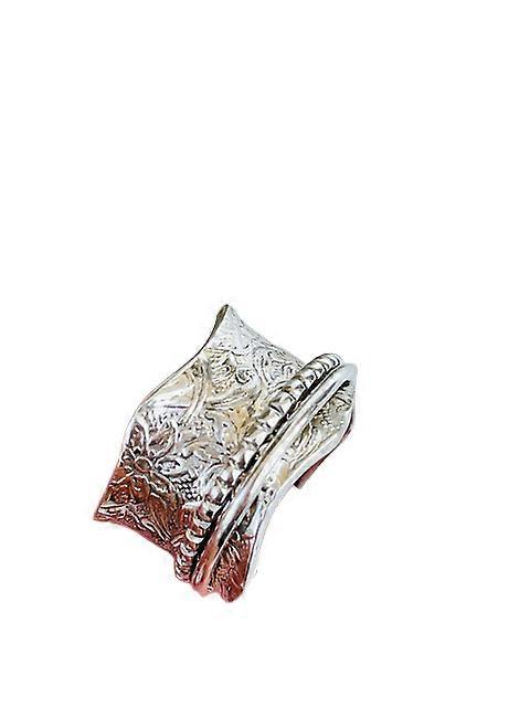 Boho 925 Sterling Silver Adjustable Spinner Ring