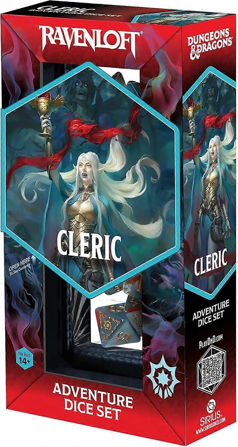 Dungeons & Dragons Adventure Dice Set - Cleric (Light Blue Red)