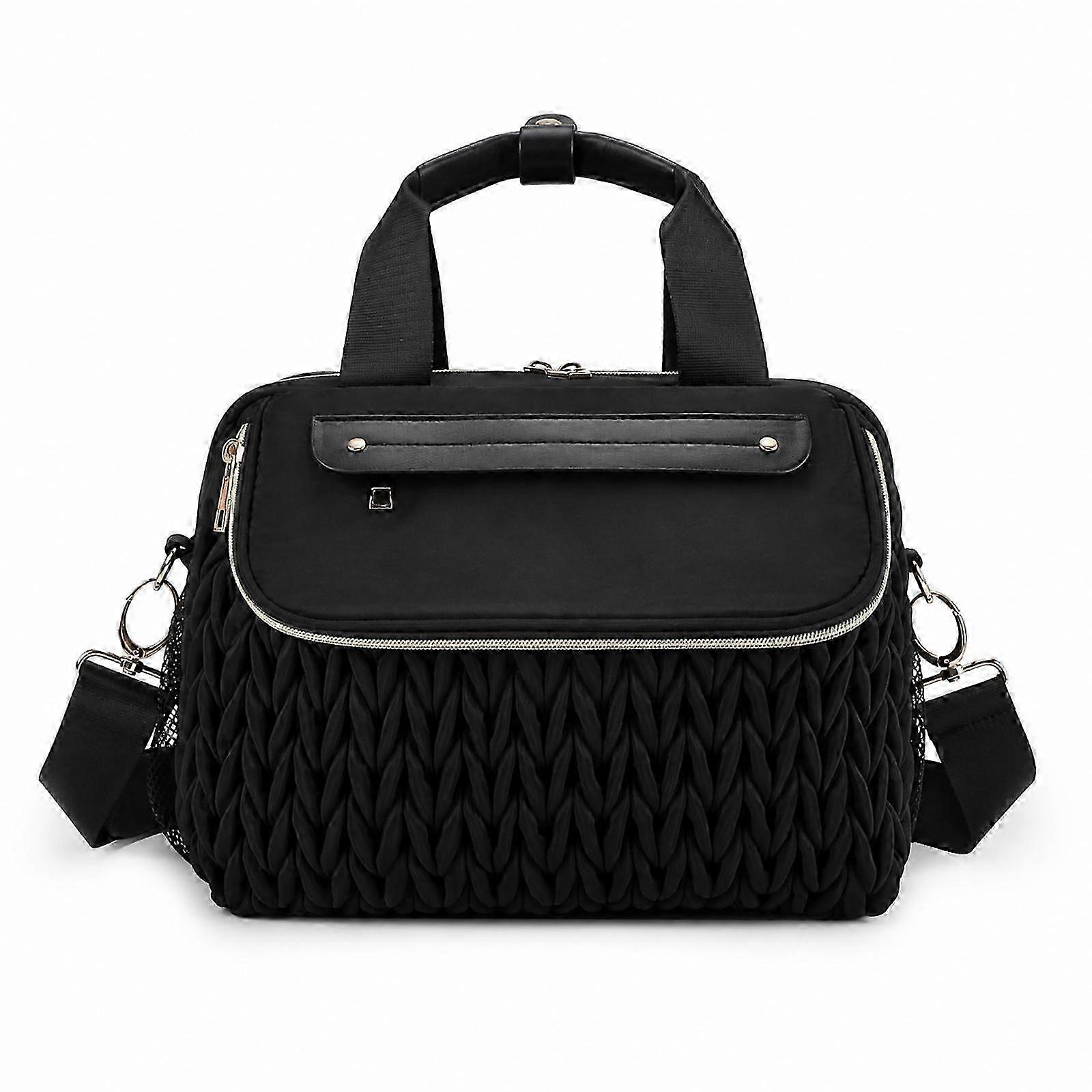 Compact Waterproof Diaper Tote With Pad
