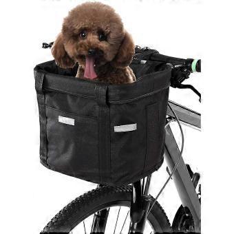 Oxford Fabric Front Bike Basket with Frame