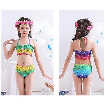 Costume Sirena Bimba Costume Da Bagno Con Coda Di Pelle Di Sirena