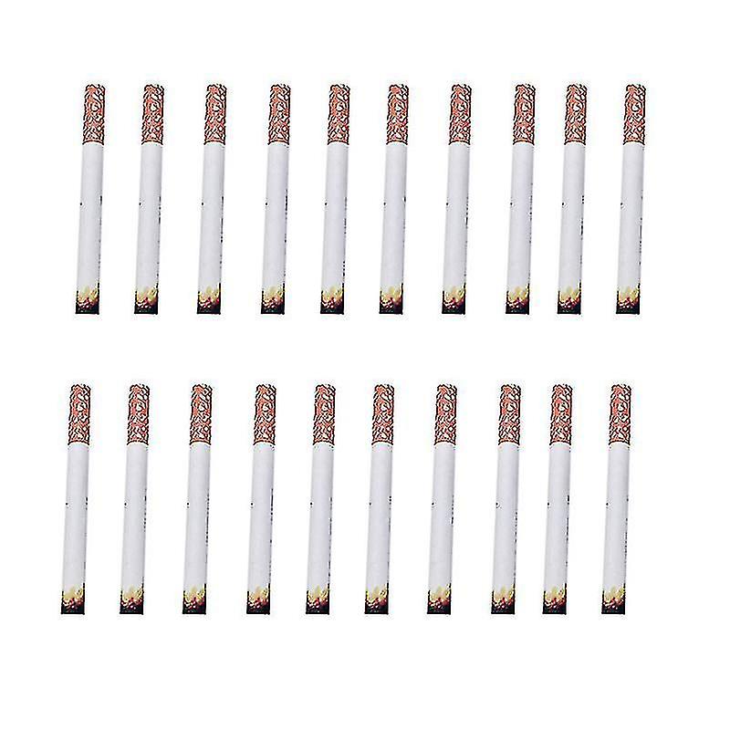 20pcs Cigarettes Lifelike Artificial Puff Cigars Fake Puff Cigarettes Trick Props For